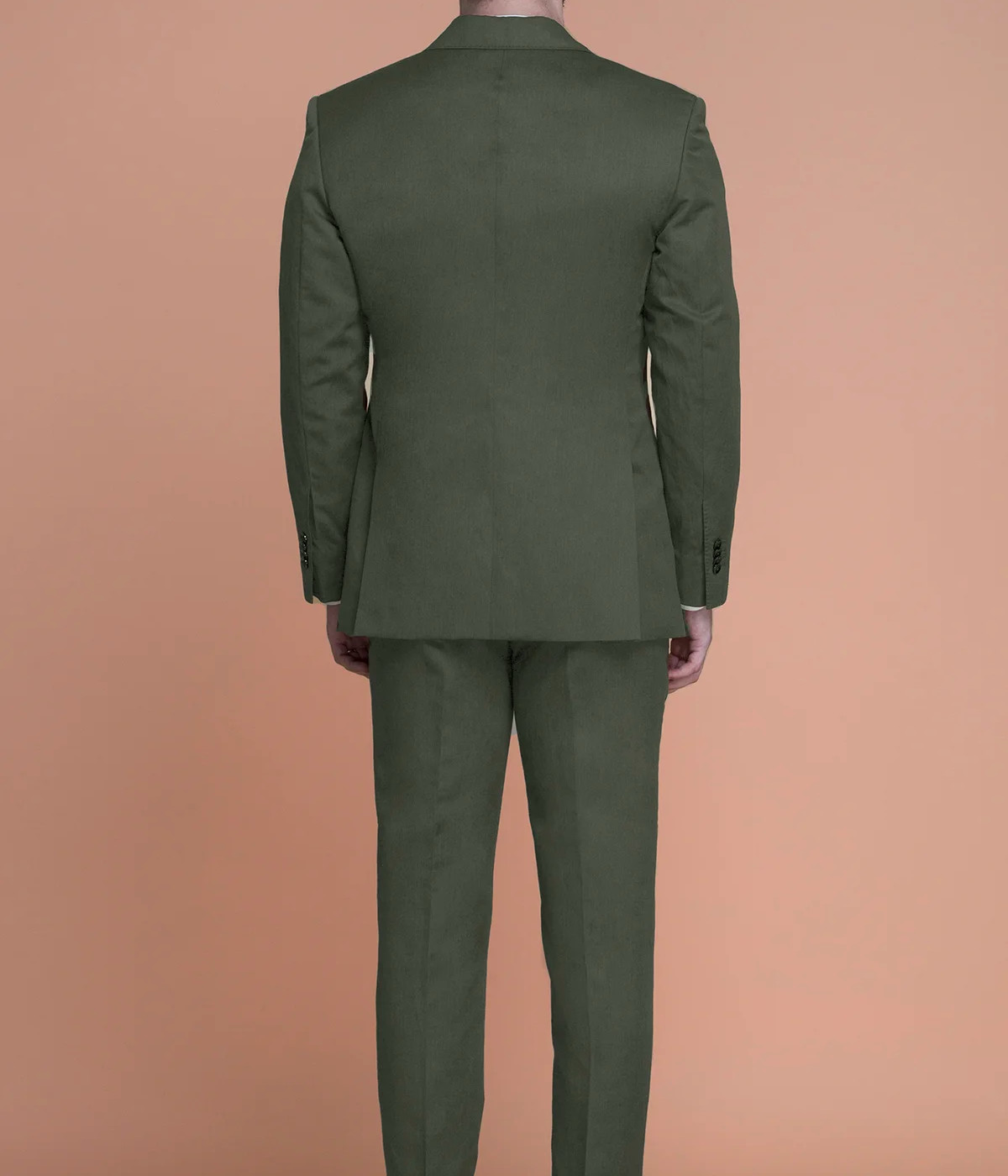 Khaki Green Linen Suit- view-1