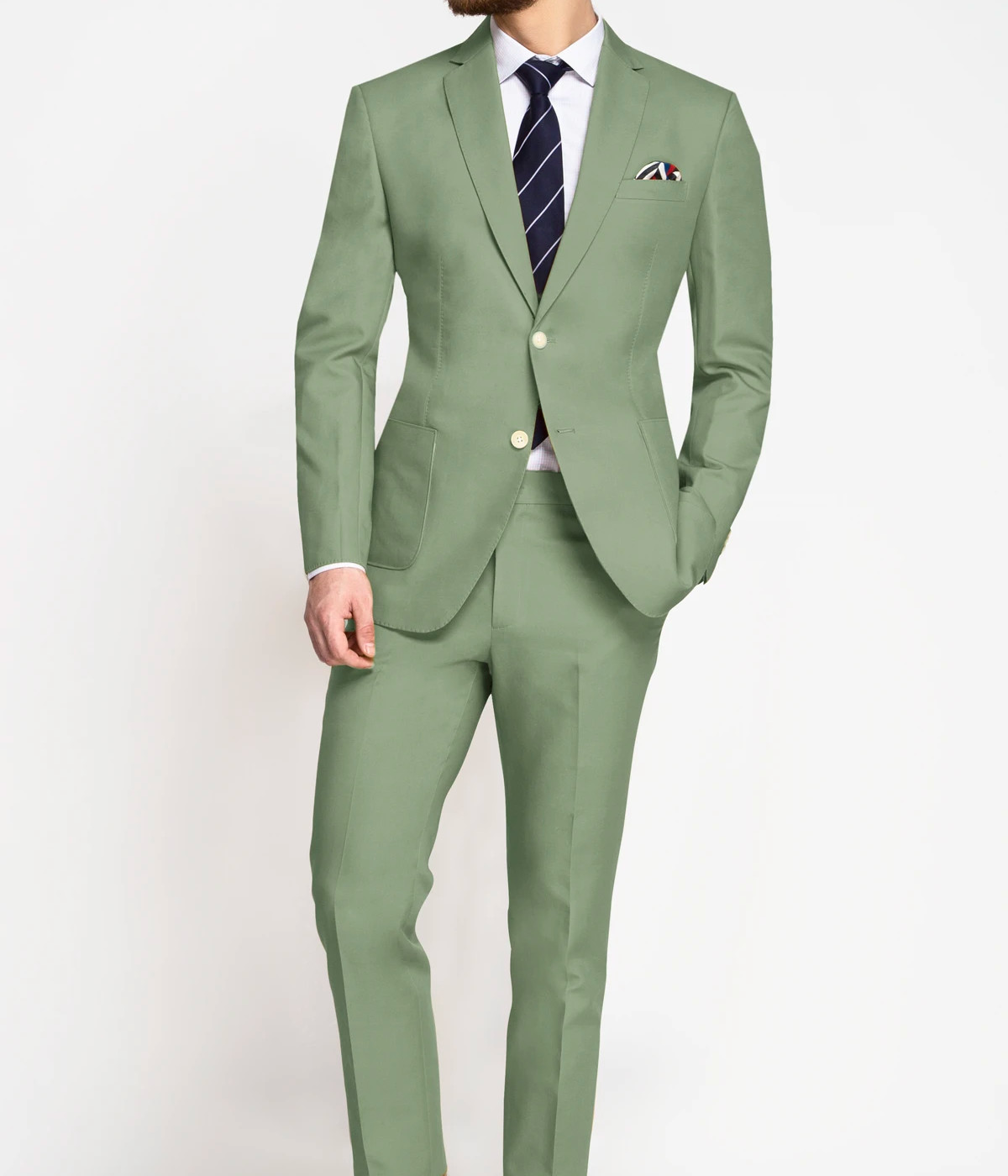 Sage Green Vegan Suit - Hangrr