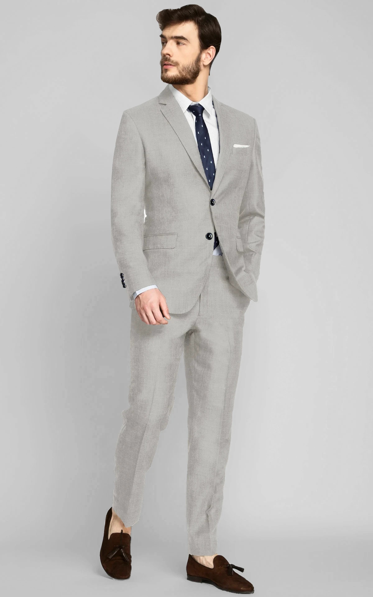 Ross Light Grey Vegan Suit