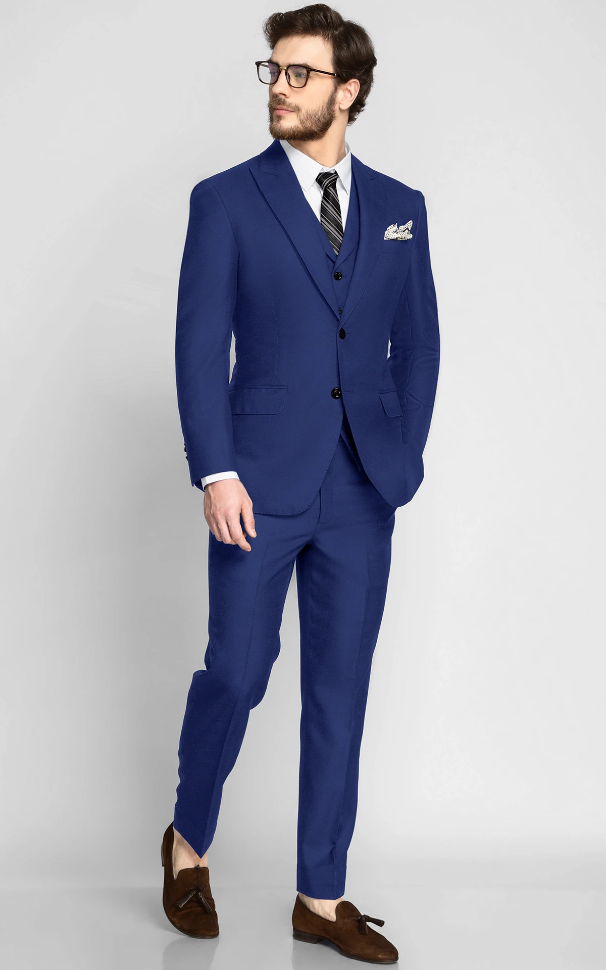 Royal Blue Wool Suit