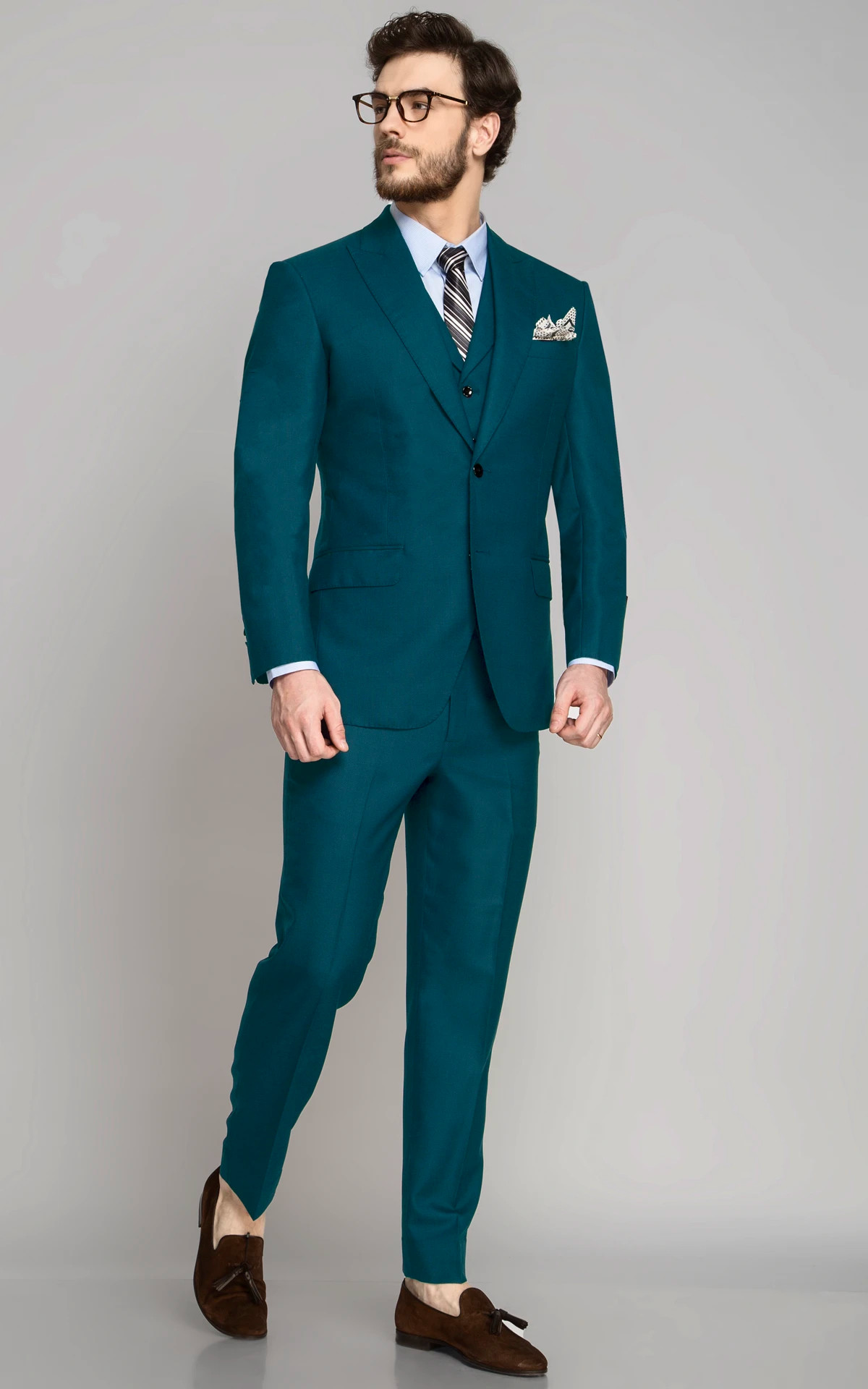 Philadelphia Teal Wool Suit A i Perfect Fits