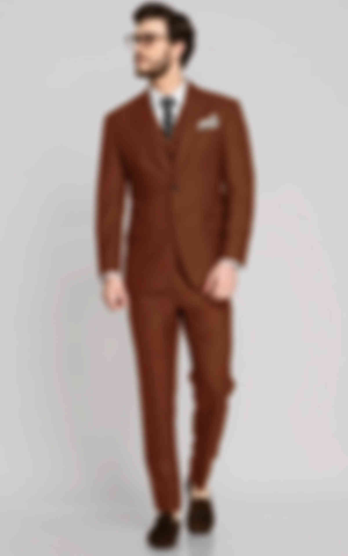 Burnt Rust Wool Suit