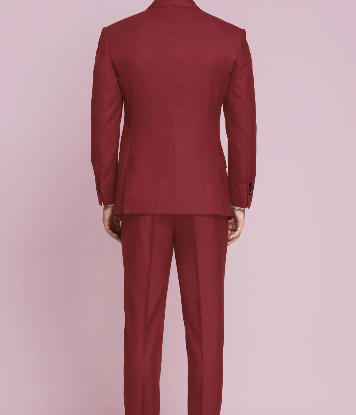 California Cherry Red Wool Suit- view-1