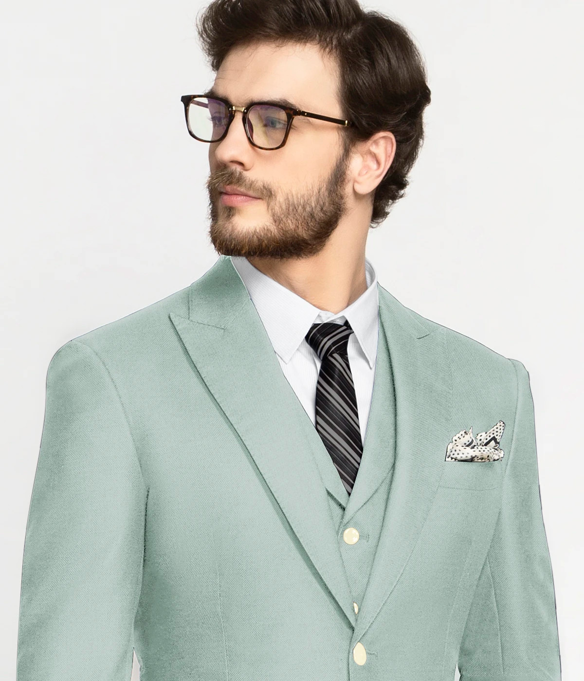 Light Blue Pastel suit of clothes for men, Suit Jacket and trousers,  isolated over white Stock Photo - Alamy