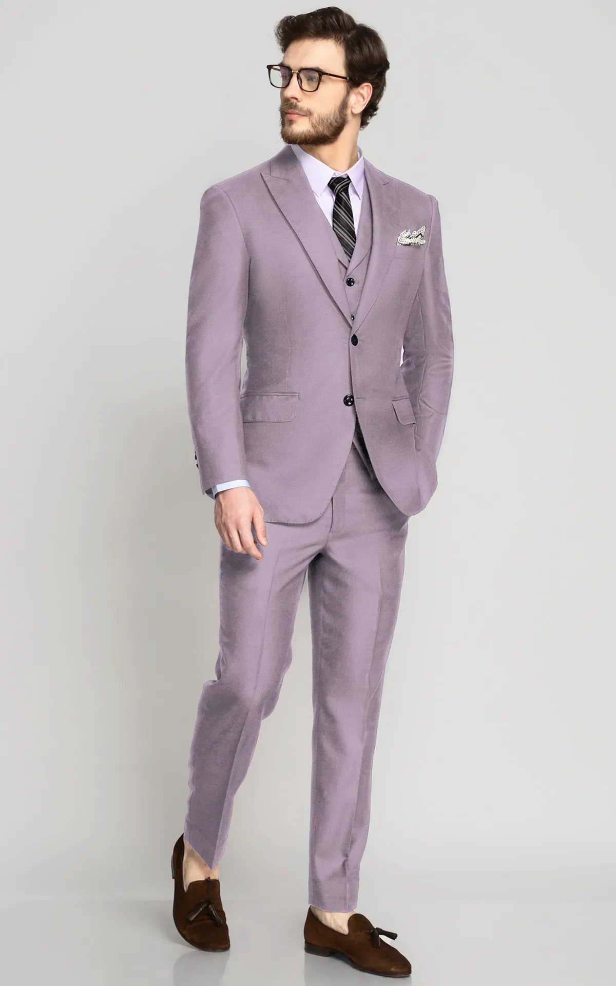 Seattle Lilac Lavender Wool Suit