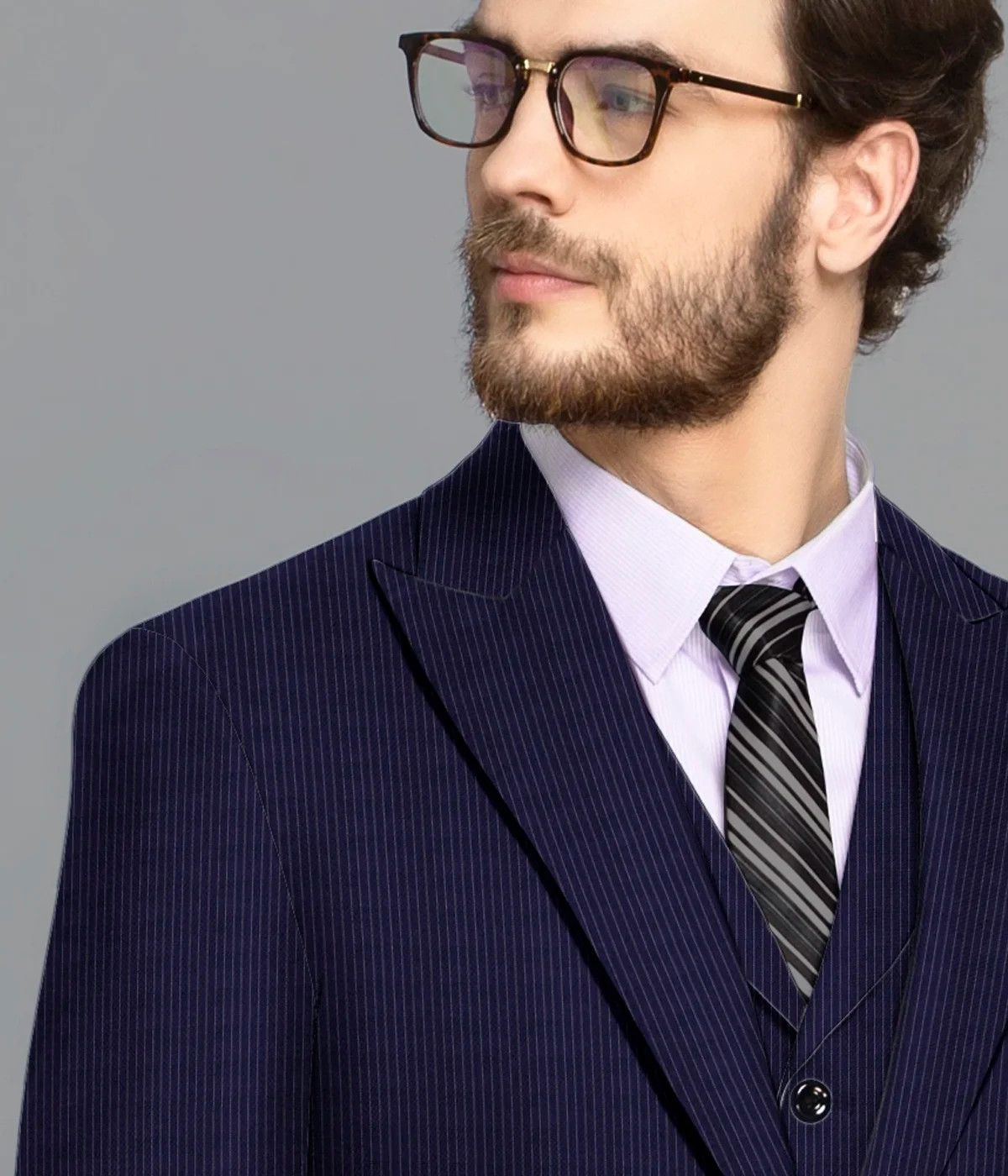 Tokyo Navy Micro-Stripe Suit-1