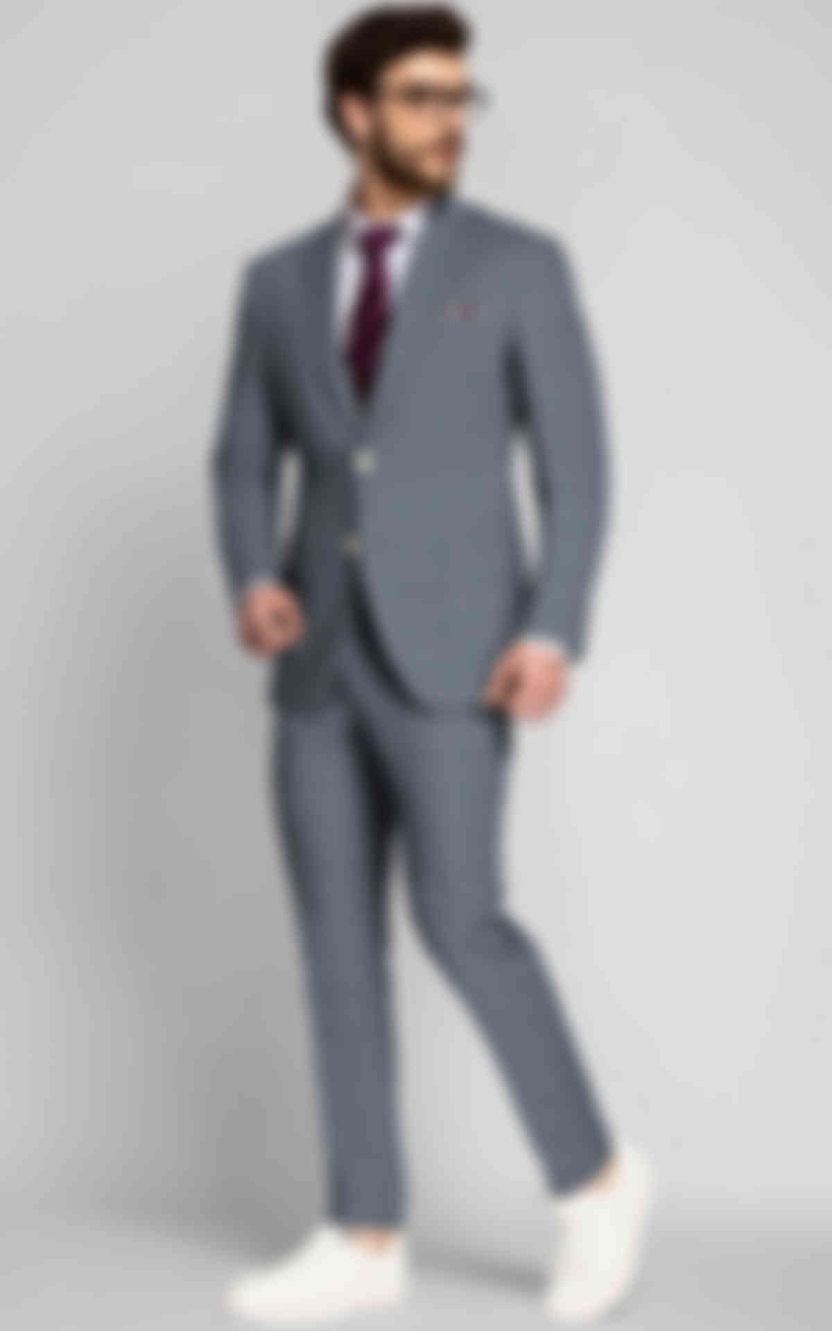 Sydney Gray Micro-Stripe Suit