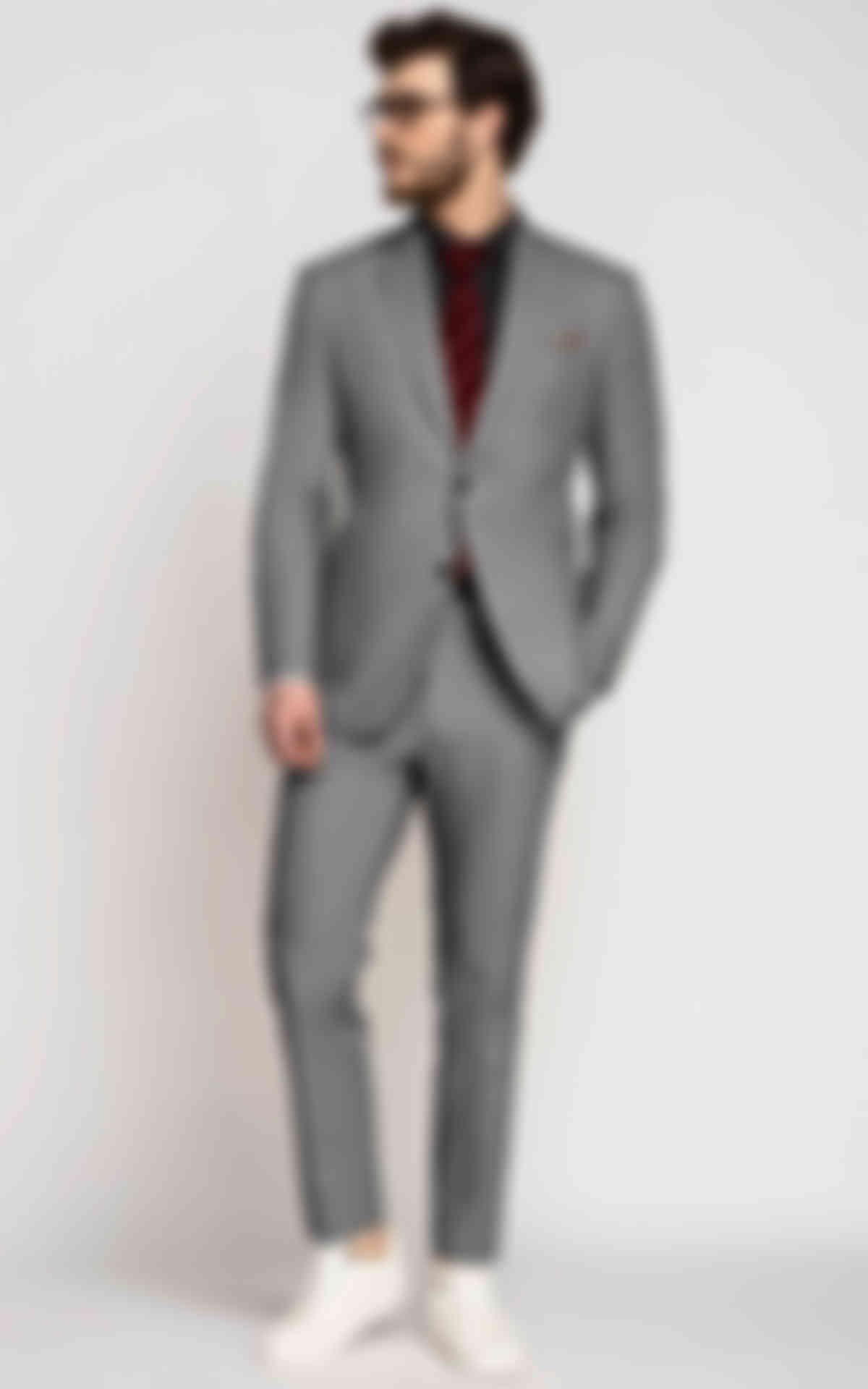Charleston Gray Micro-Houndstooth Suit