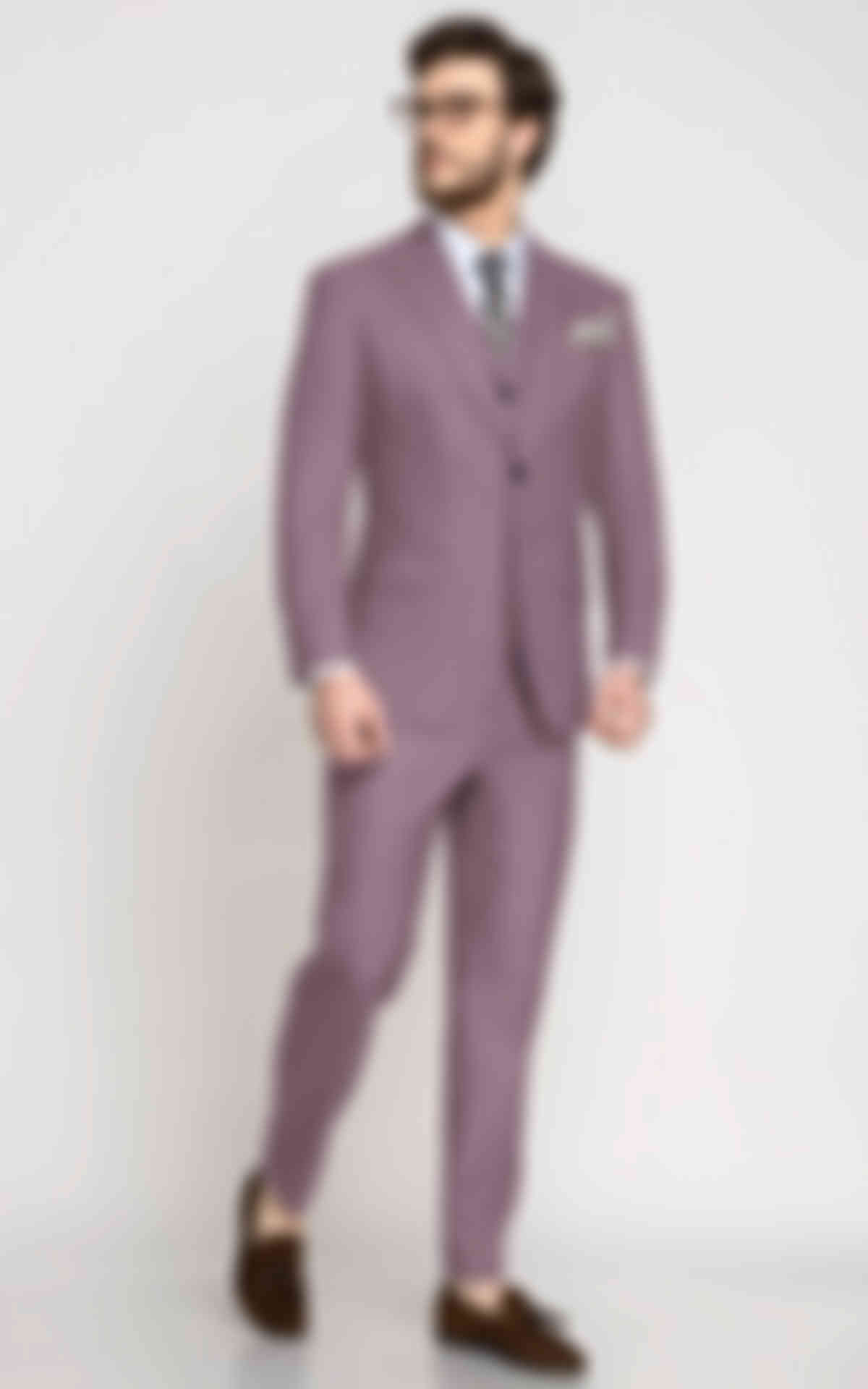Mauve Purple Wool Suit