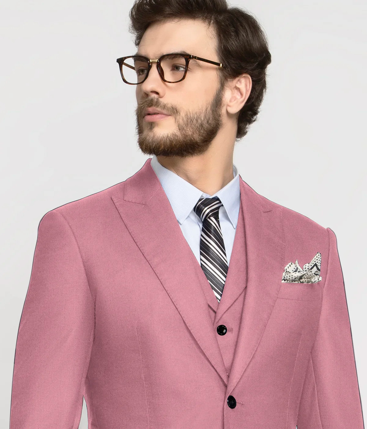 Buy Men Pink Slim Fit Solid Formal Two Piece Suit Online - 581594 | Allen  Solly