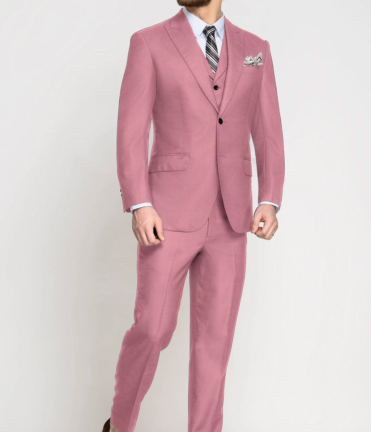 Portofino Pink Wool Suit- view-2