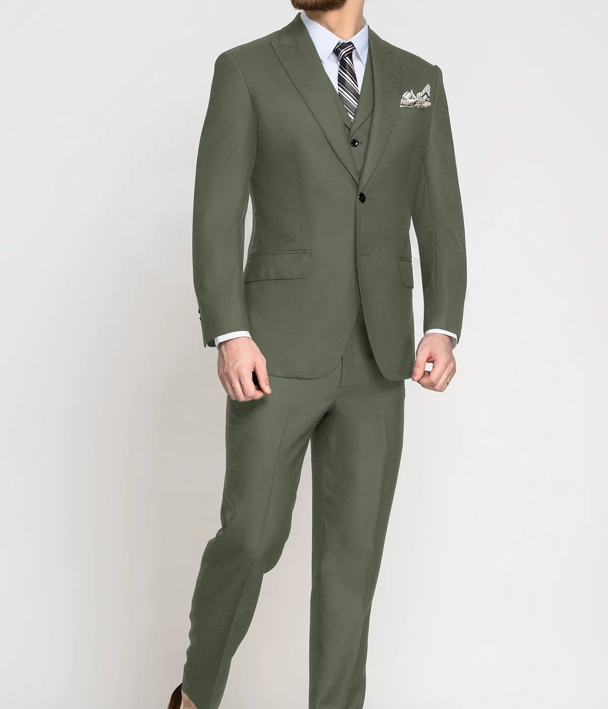 Eucalyptus Green Wool Suit- view-2
