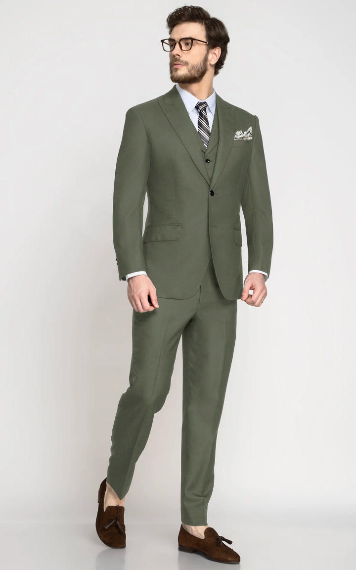 Eucalyptus Green Wool Suit image