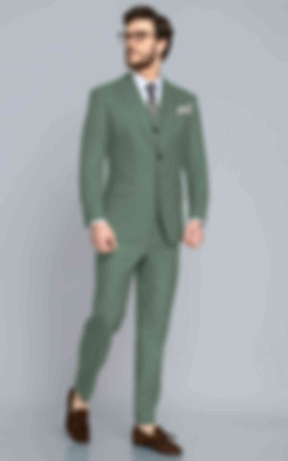 Sage Green Wool Suit