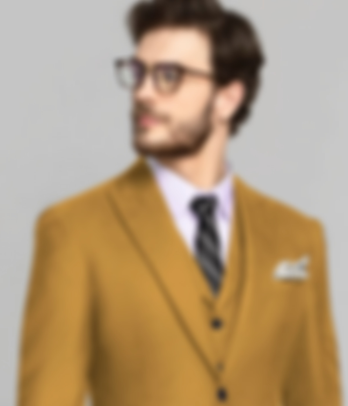 Amarillo Mustard Wool Suit-1