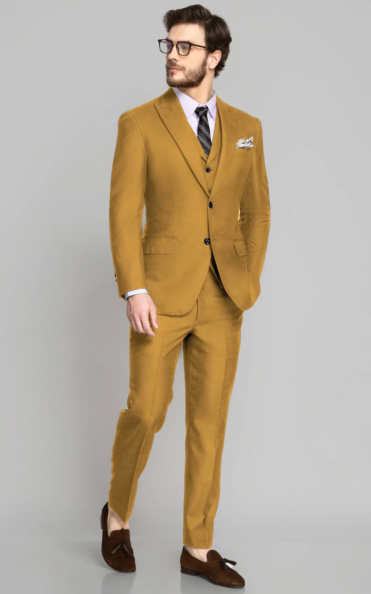 Orange Men Suits 3 Pieces Groom Wedding Tuxedo Party Wear Blazer Business  Outfit | eBay