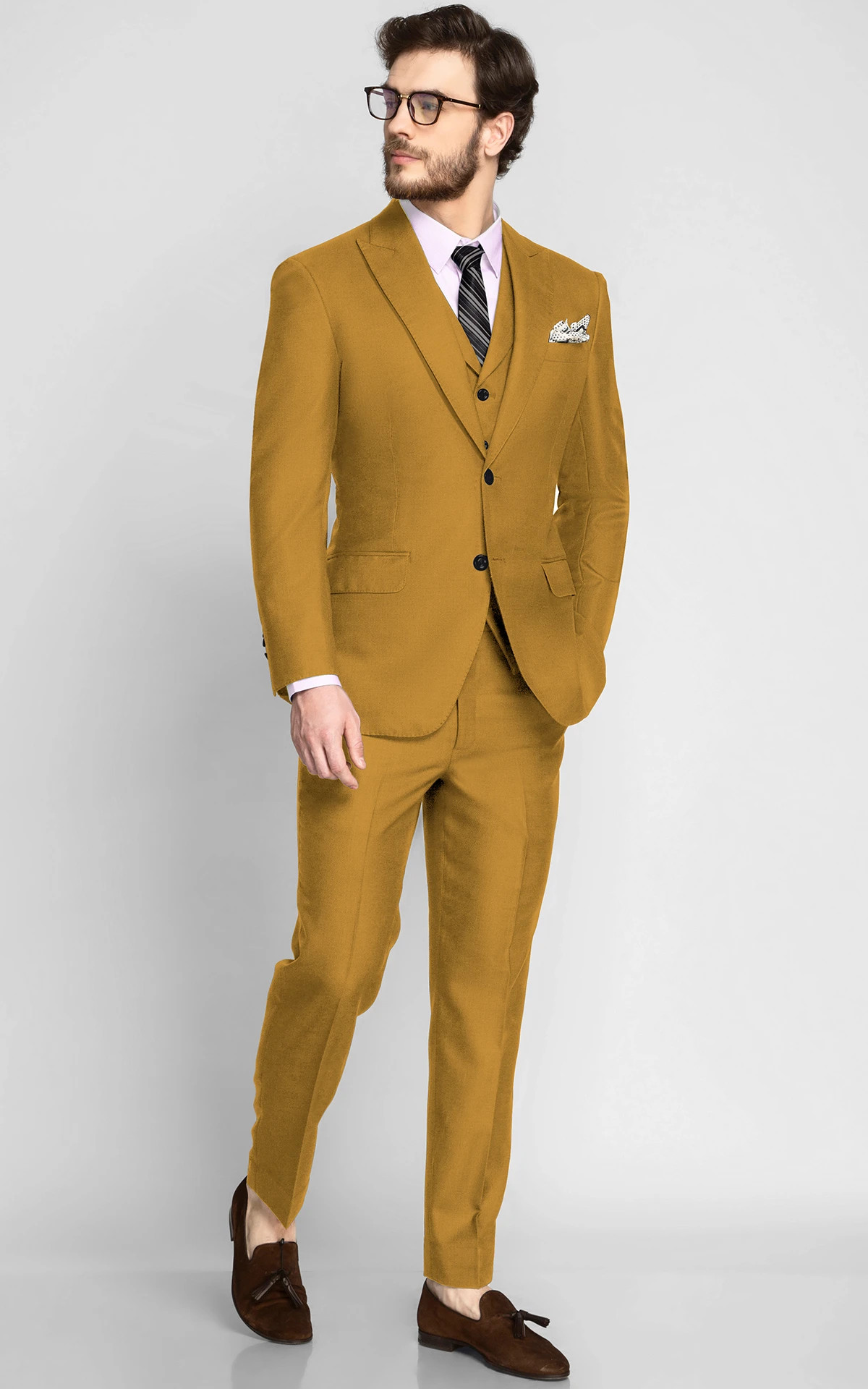 Amarillo Mustard Wool Suit