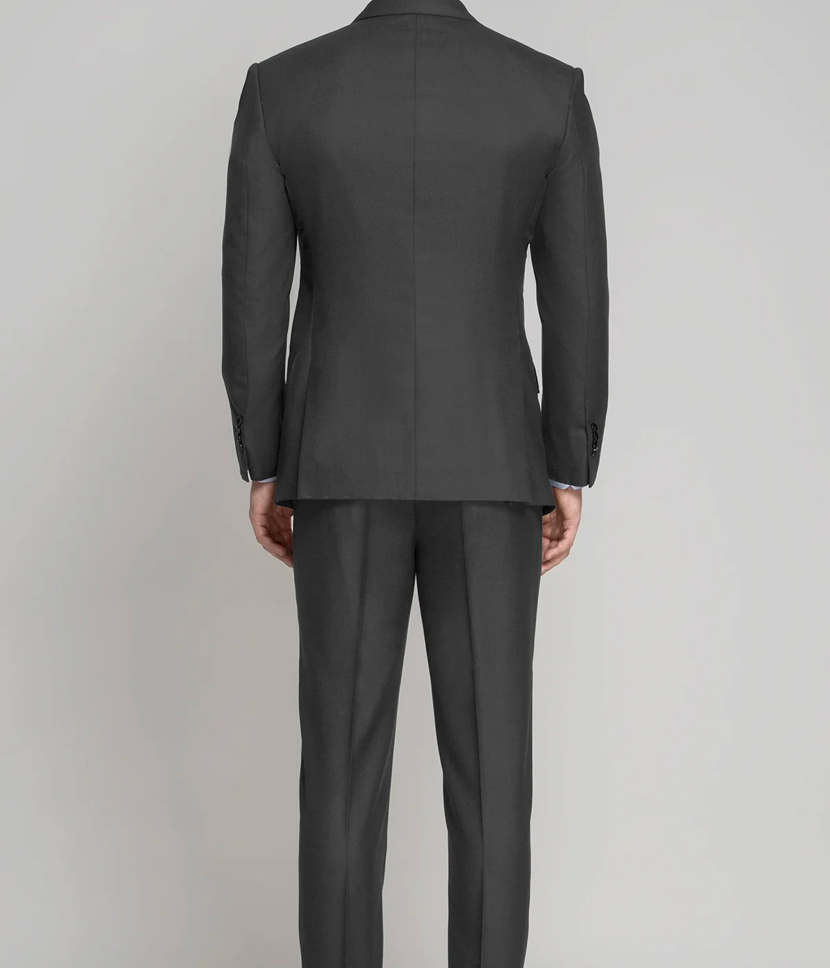 Charcoal Grey Stretch Wool Suit- view-1