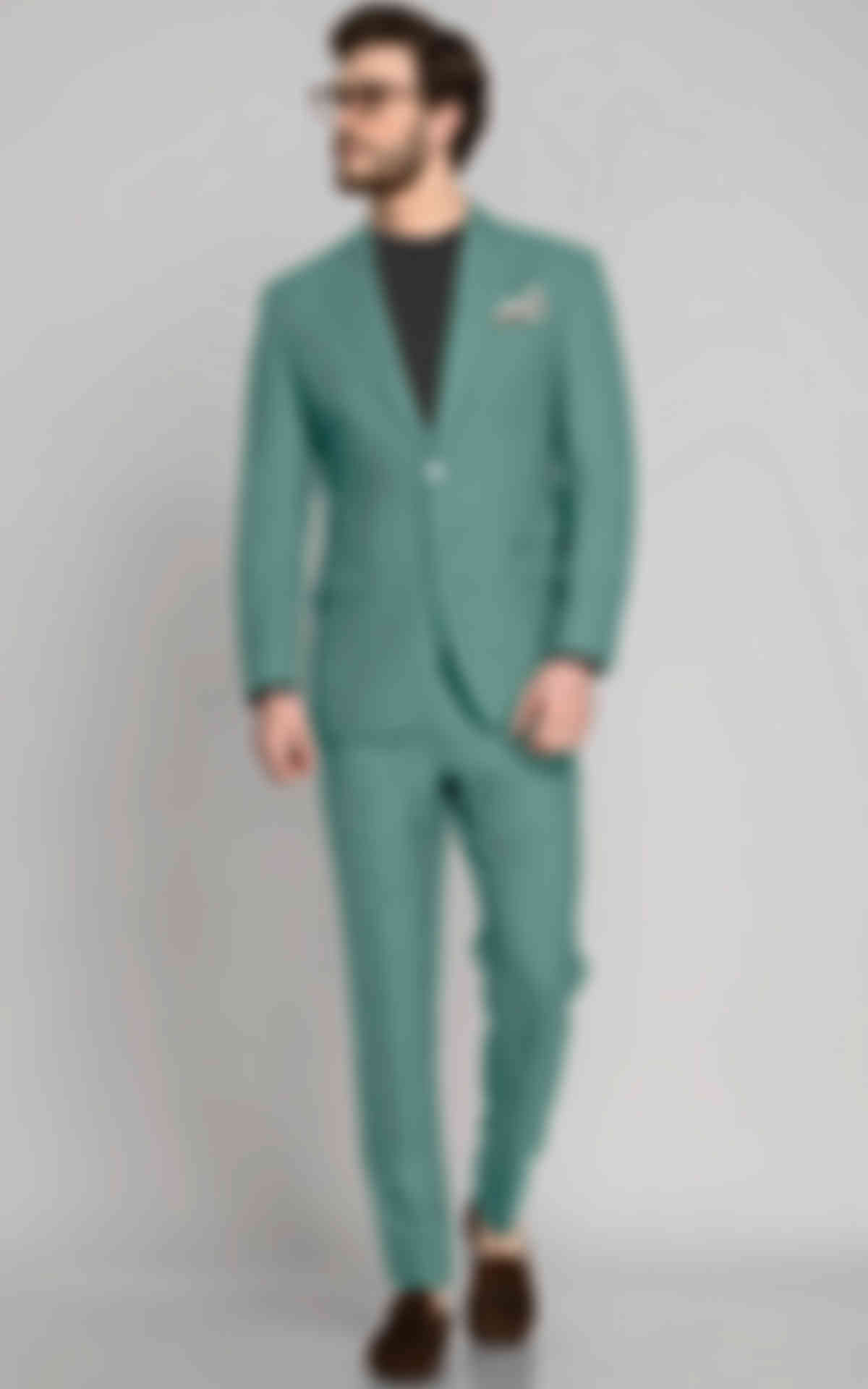 Sage Mint Green Wool Suit