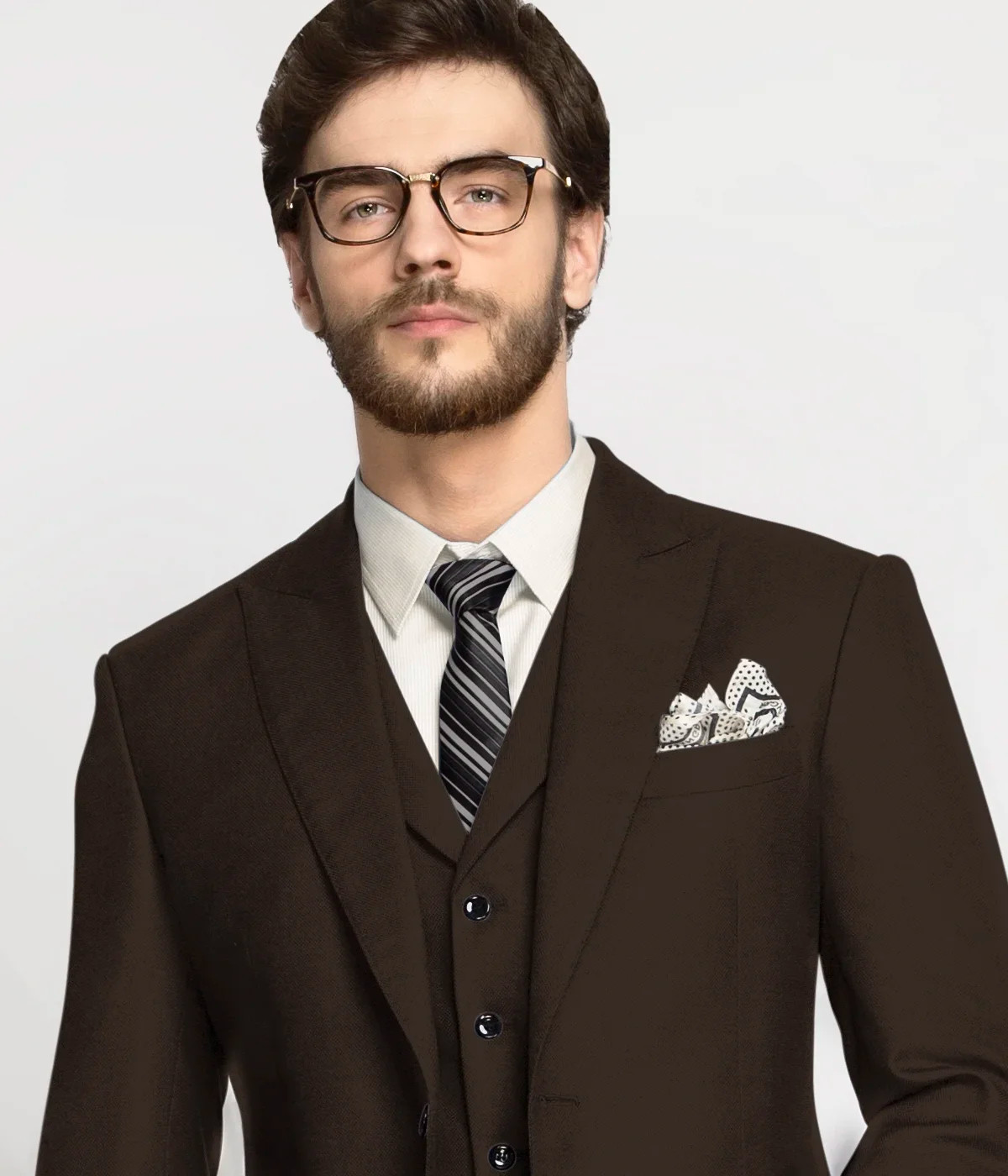 Savannah Coffee Wool Suit-1