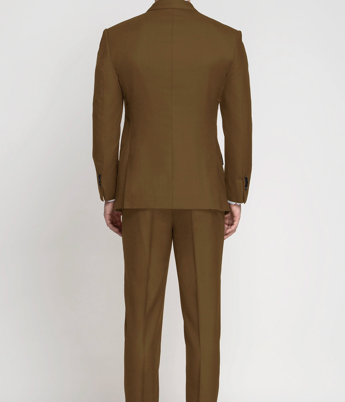 Earthy Country Brown Wool Suit- view-1