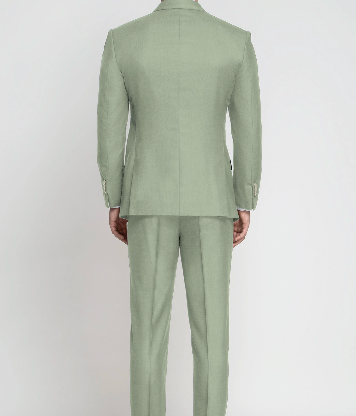 Dusty Sage Green Wool Suit- view-1