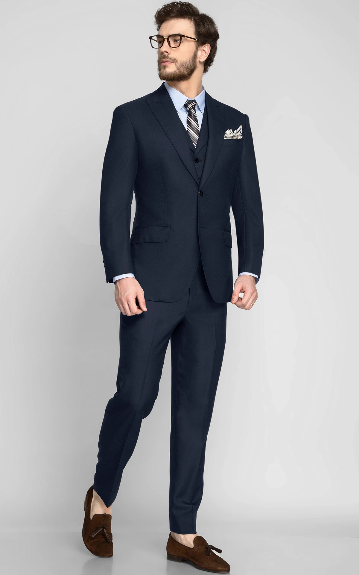Manhattan Deep Navy Wool Suit