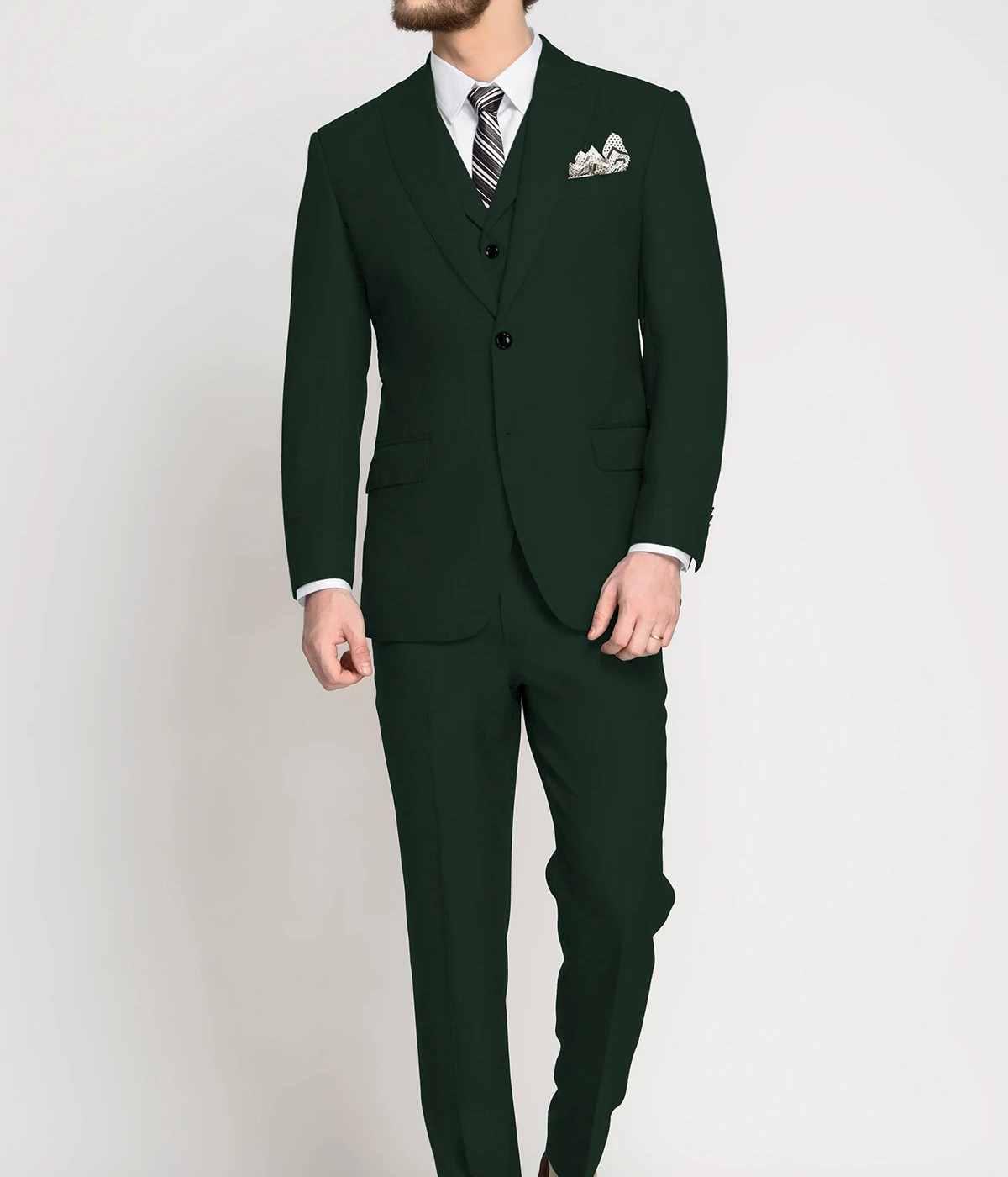 Emerald Green Wool Suit- view-2