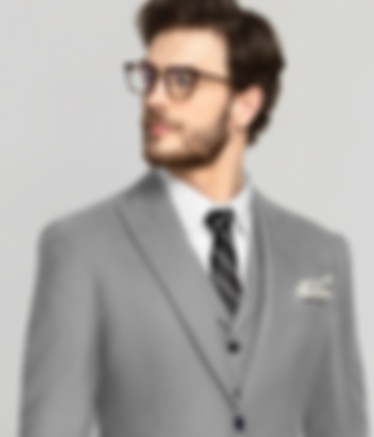 Slate Gray Stretch Wool Suit-1