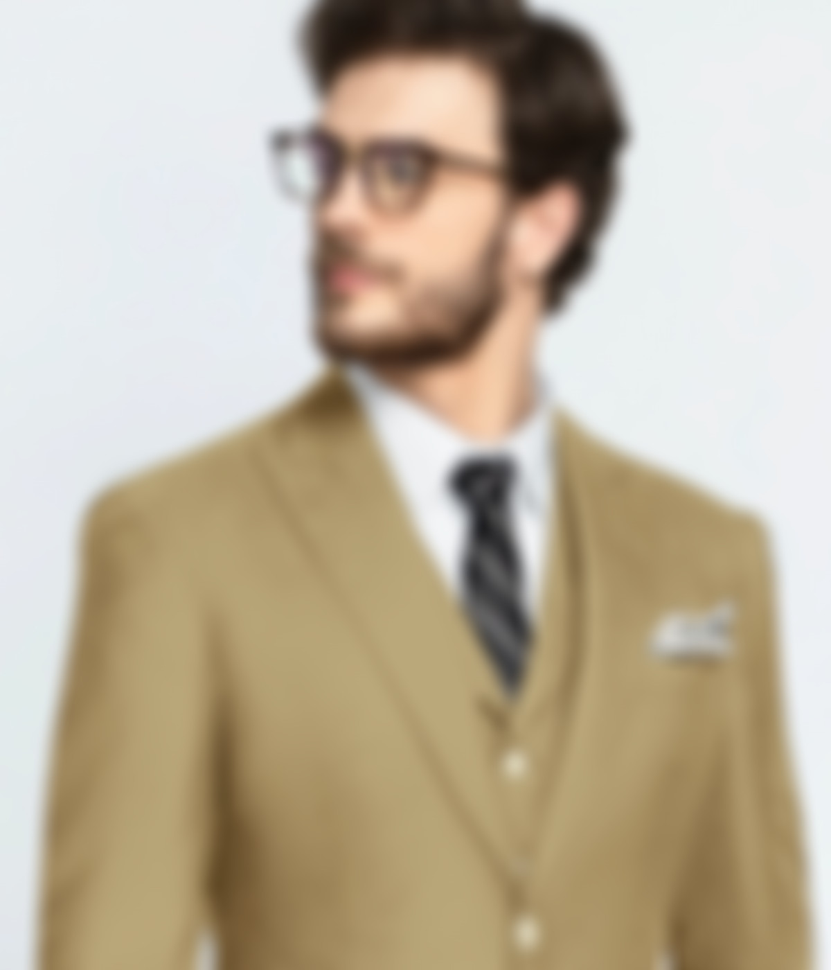 Golden Khaki Wool Suit-1