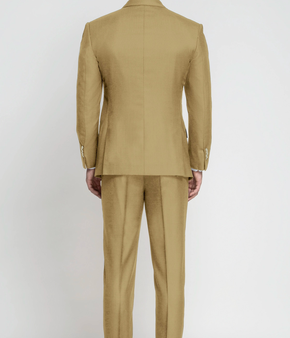 Golden Khaki Wool Suit- view-1