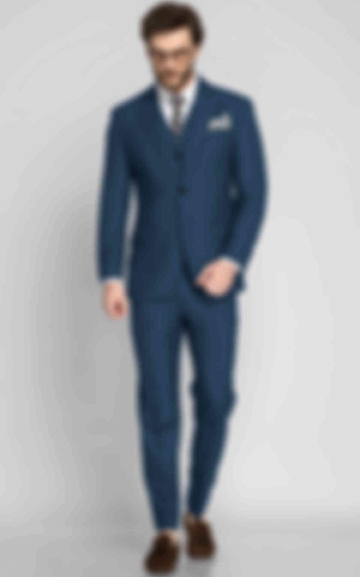 Misty Blue Wool Suit