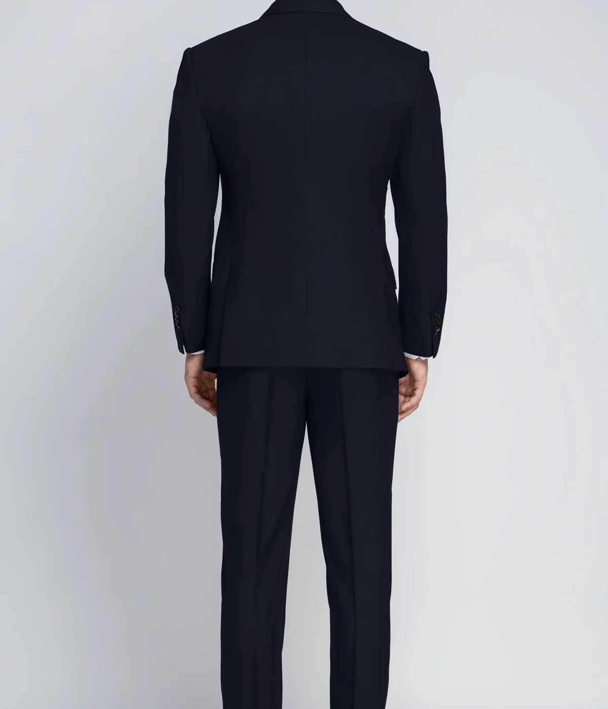 Bluish Black Wool Suit- view-1