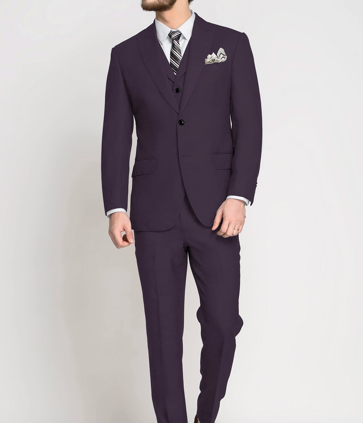 Concord Wine Wool Suit- view-2