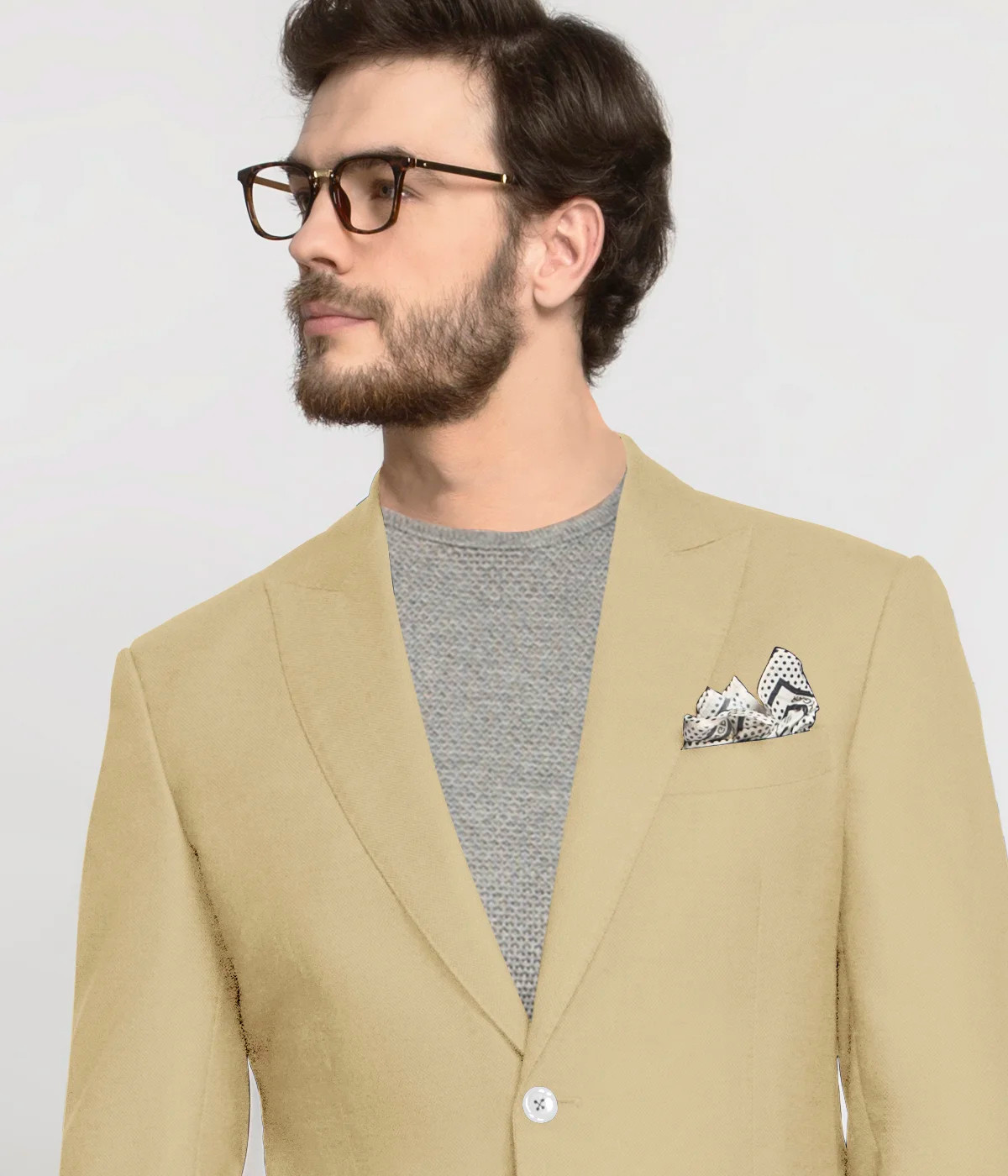 Pastel Clay Wool Blazer-1