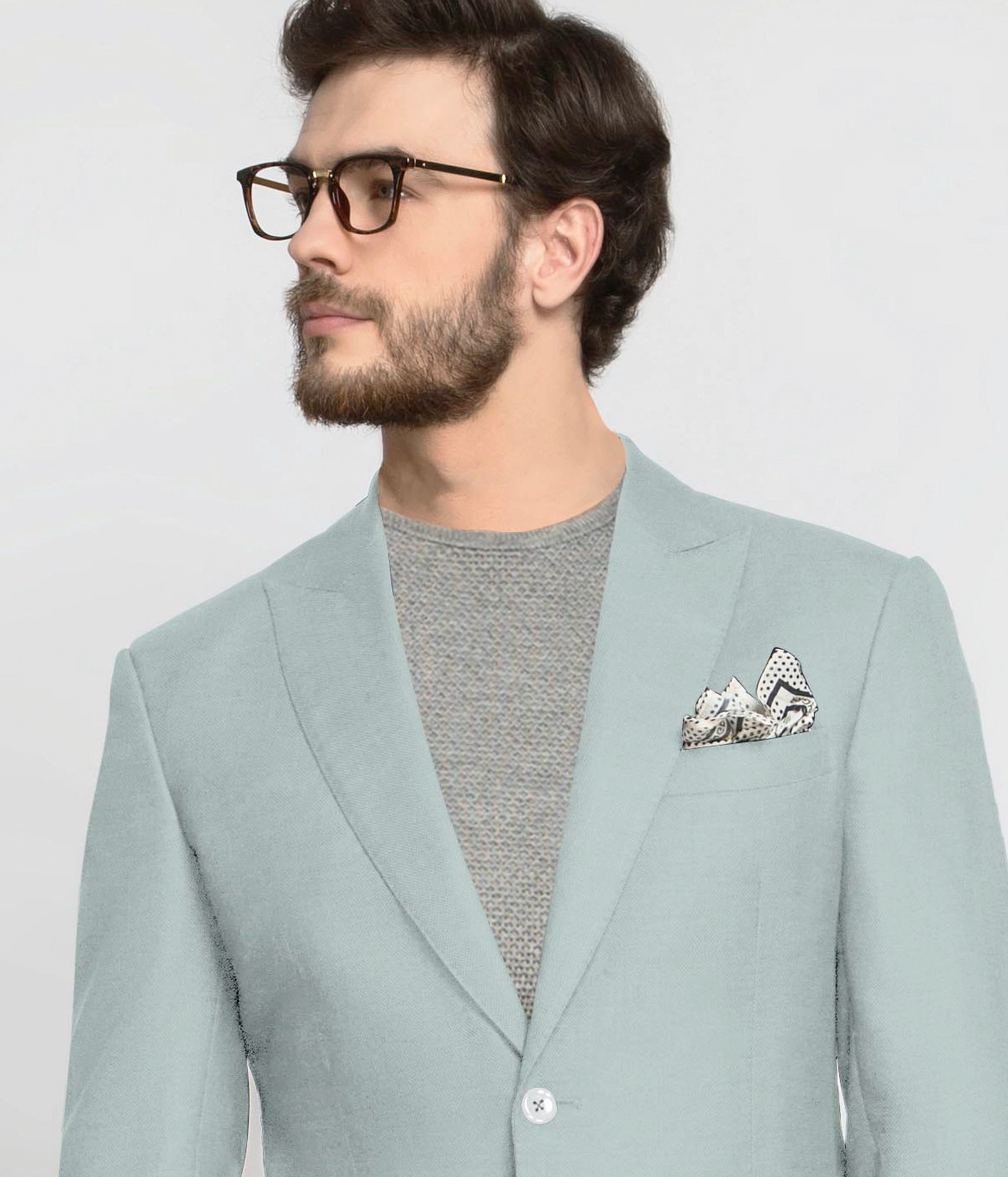 Nordic Mint Wool Blazer-1
