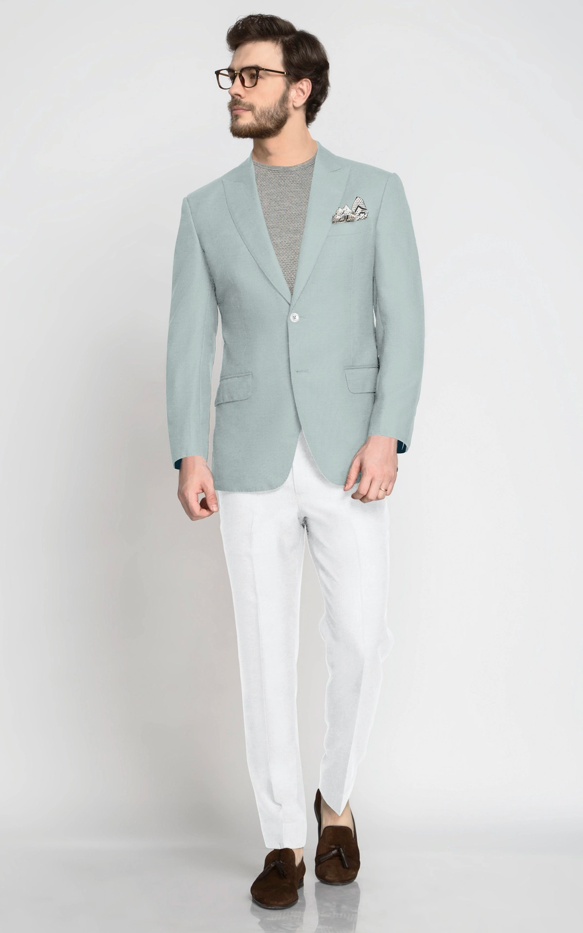 Nordic Mint Wool Blazer