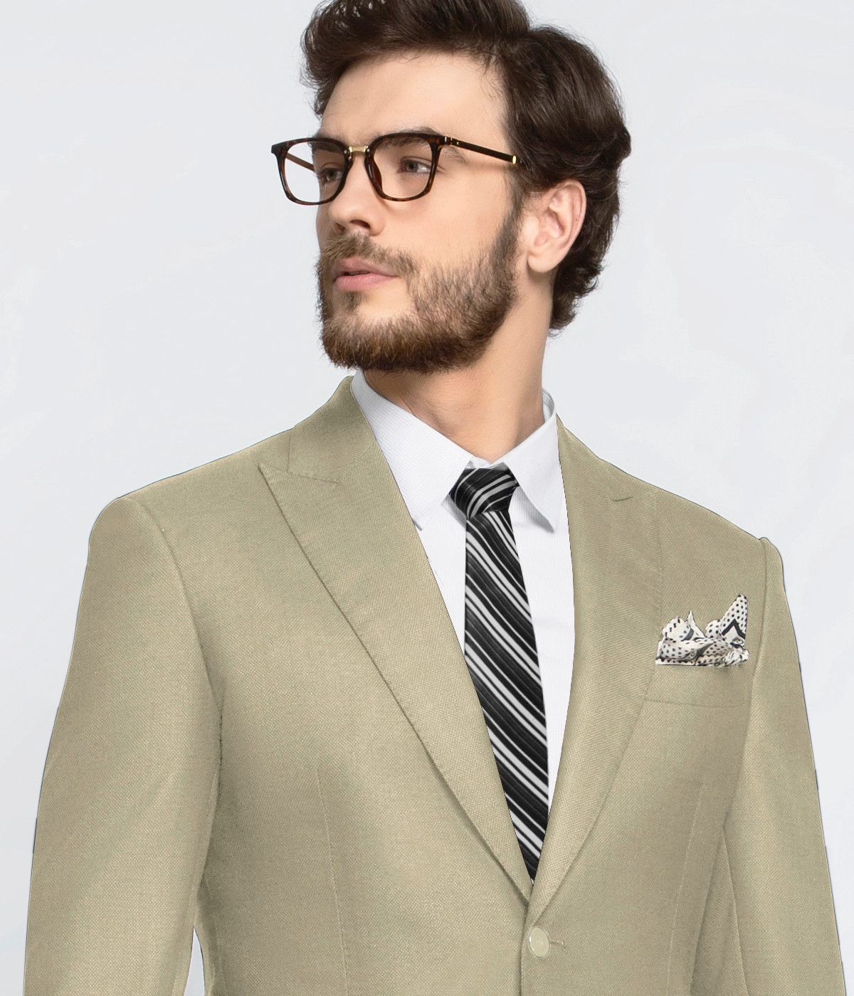 California Khaki Wool Blazer-1