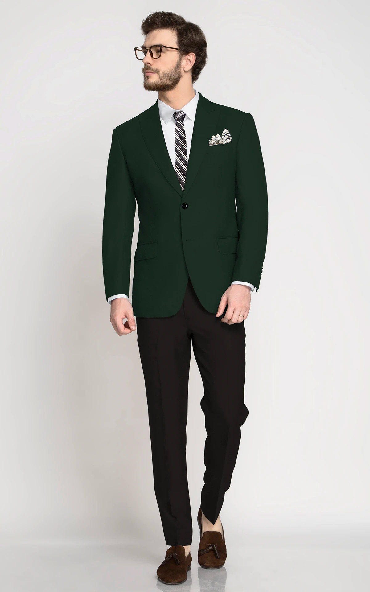 Emerald Green Wool Blazer