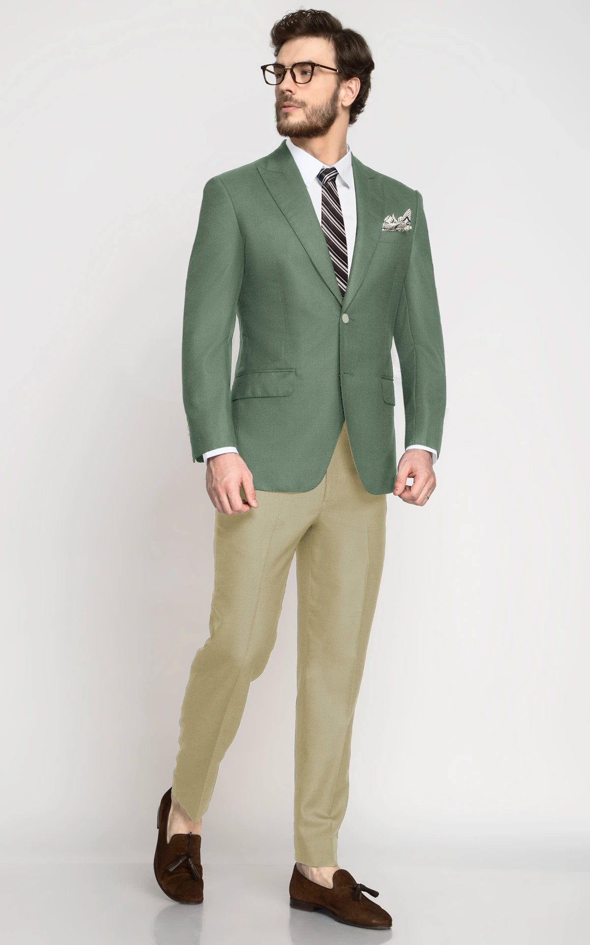 Sage Green Wool Blazer