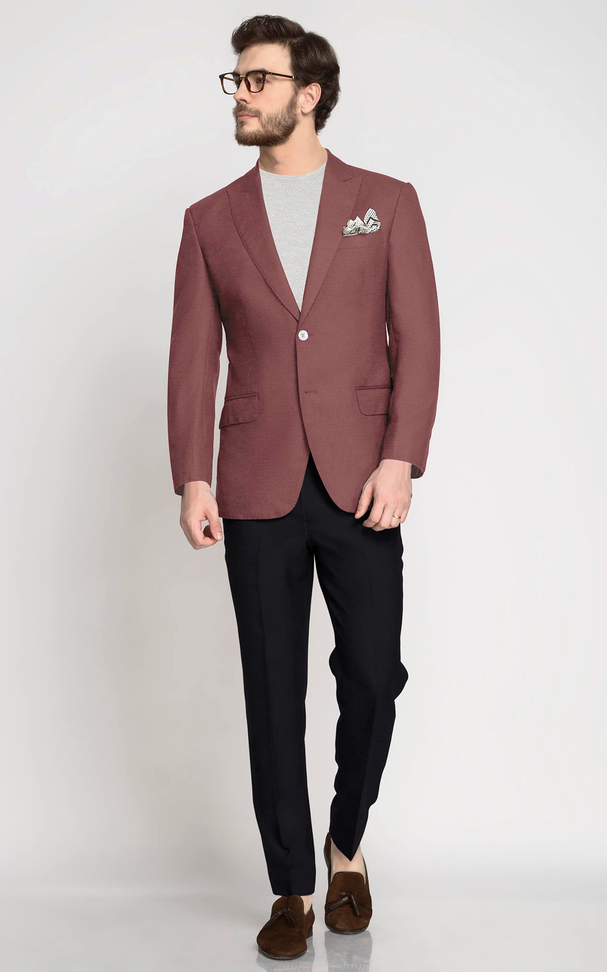 Dusty Rose Wool Blazer