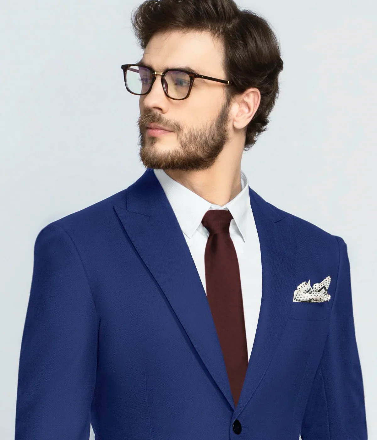 Imperial Blue Wool Blazer-1