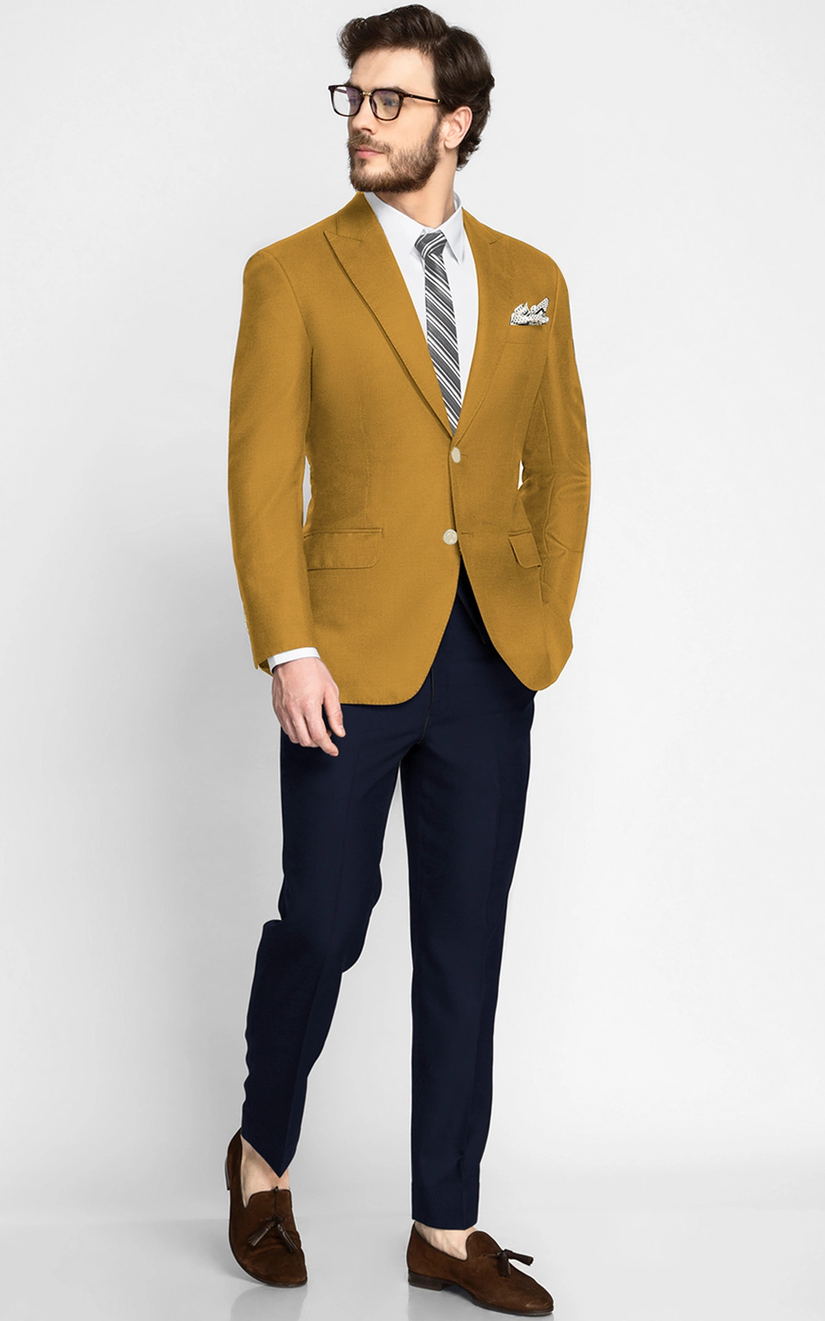 Mustard Yellow Wool Blazer