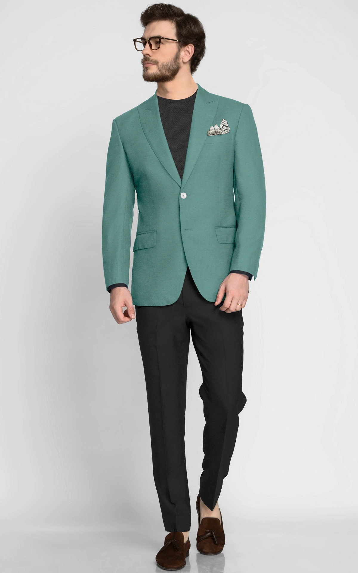 Bright Sage Wool Blazer