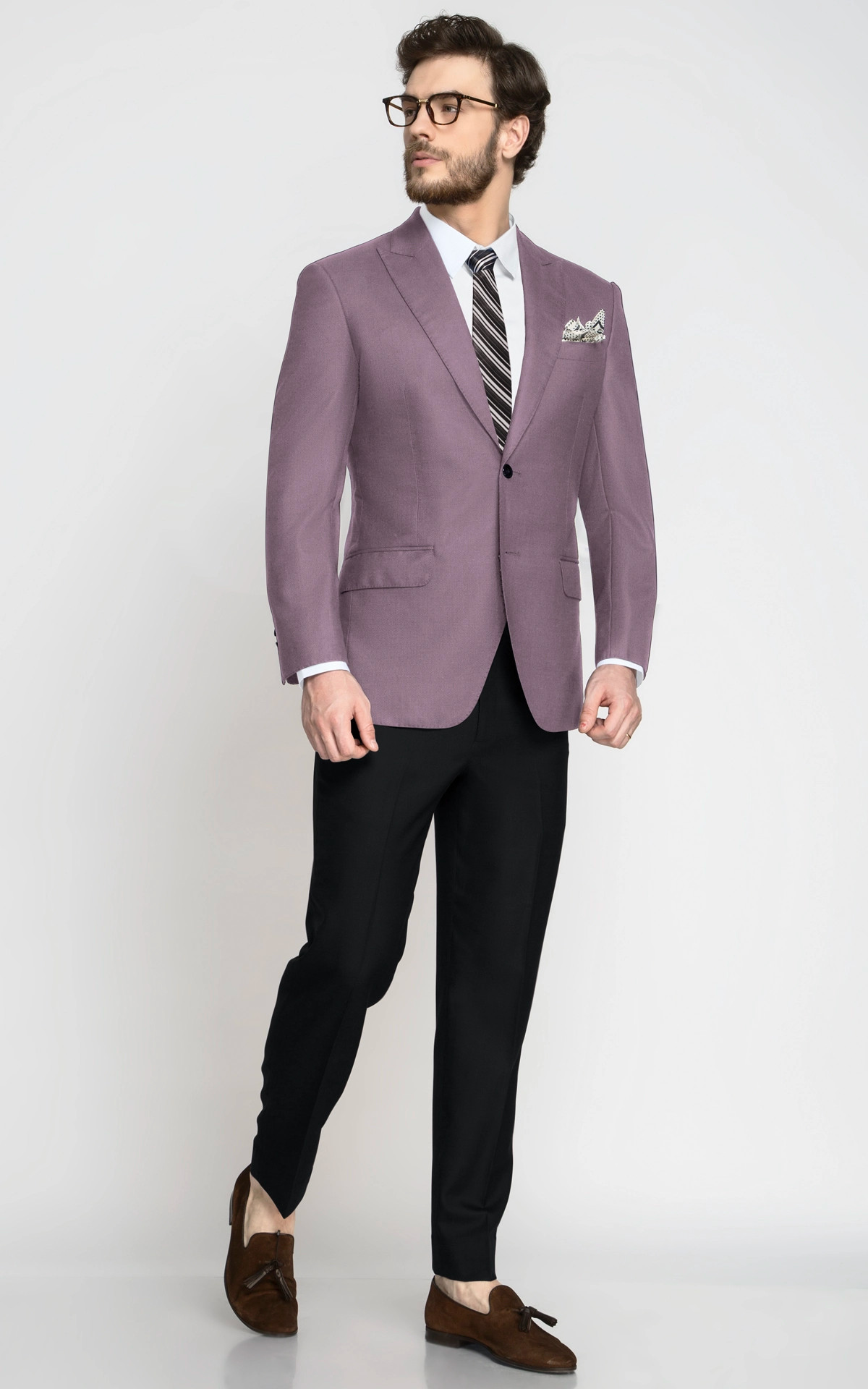Mauve Pink Wool Blazer