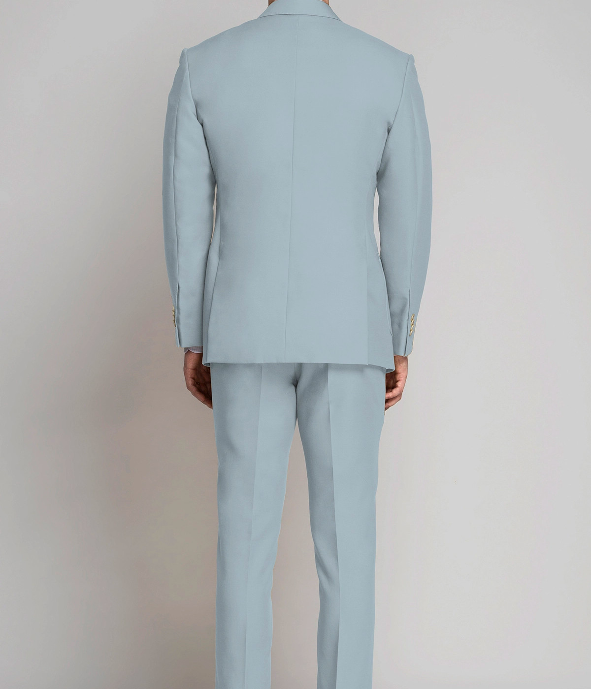 Bluish Grey Cotton Suit- view-1