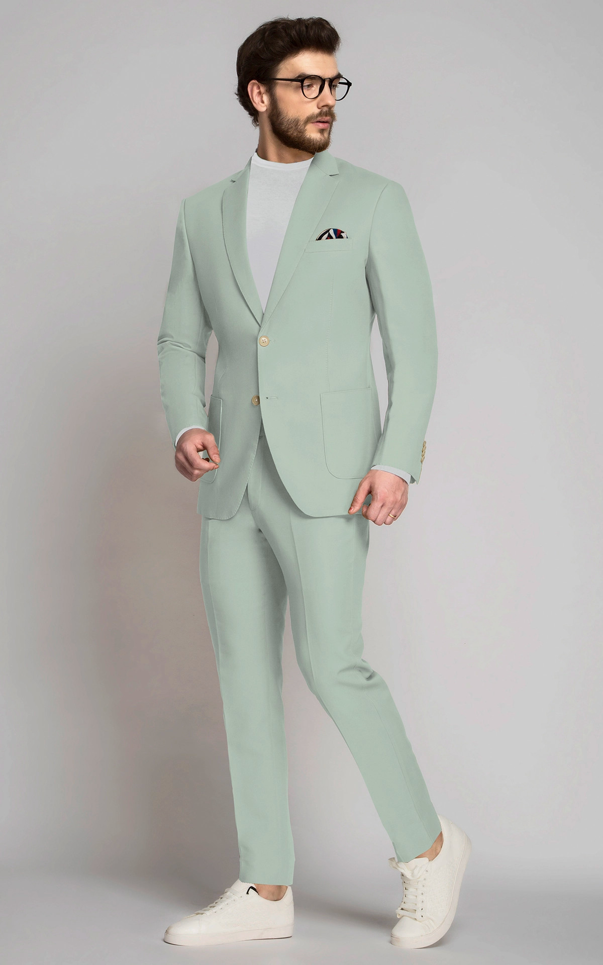 Mint Green Slim Fit Light Blue Suit Wedding With Peaked Lapel For Beach,  Groomsmen, Wedding, Formal Prom Pan270O From Huhu6, $103 | DHgate.Com