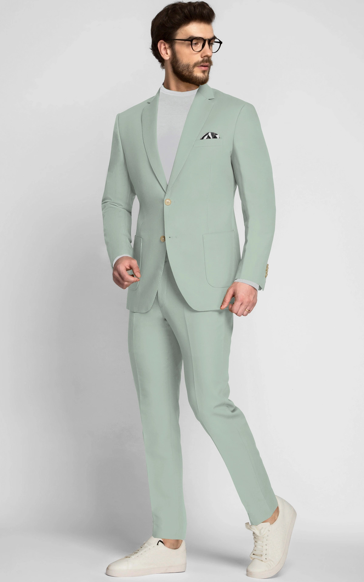 Men Designer Grey Full Sleeve Suit, Cotton at Rs 5500/set in