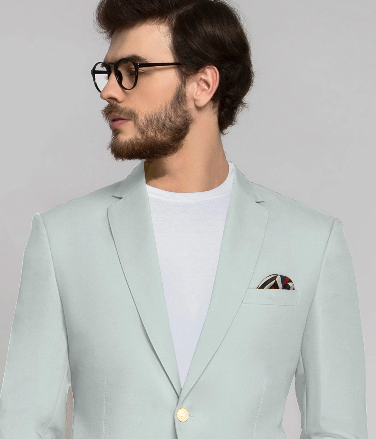 Light Mint Cotton Suit-1