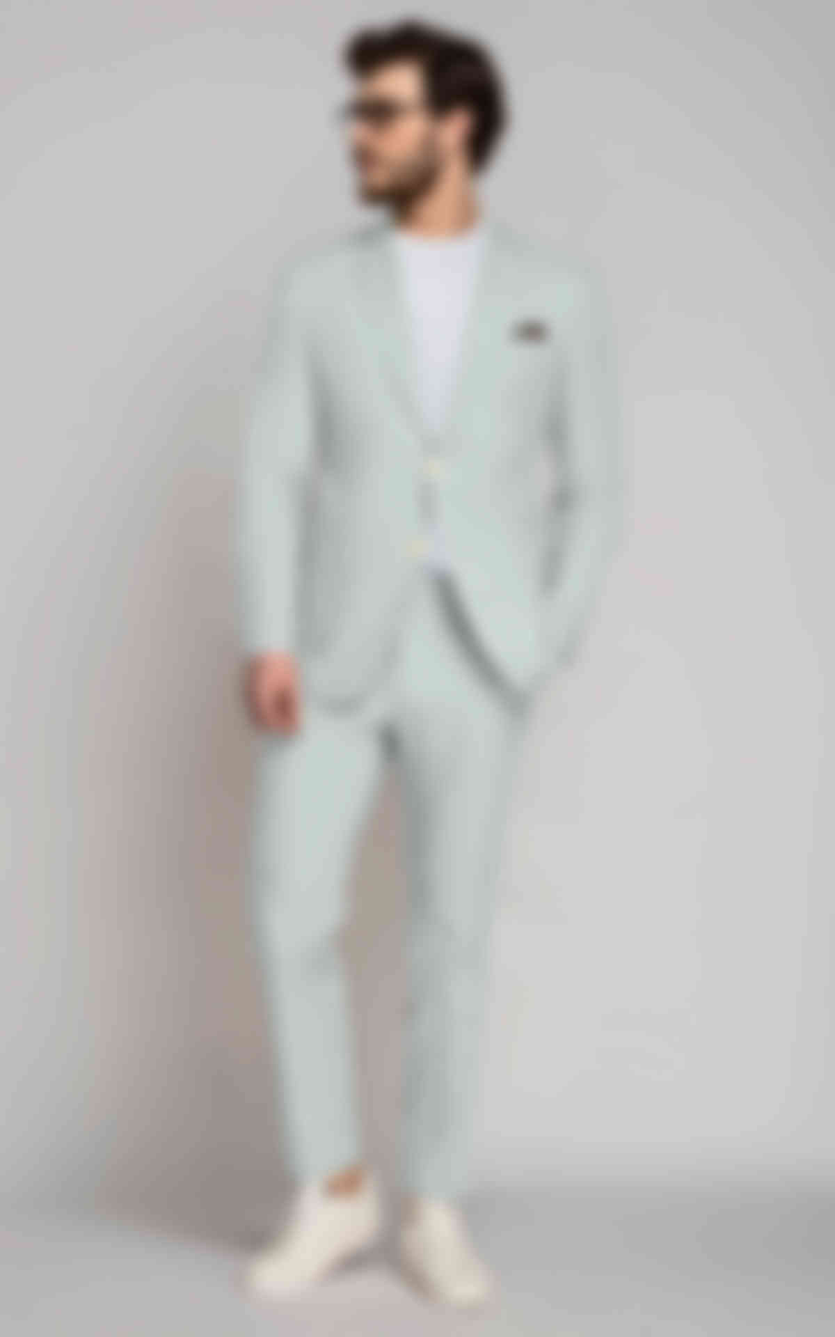 Light Mint Cotton Suit